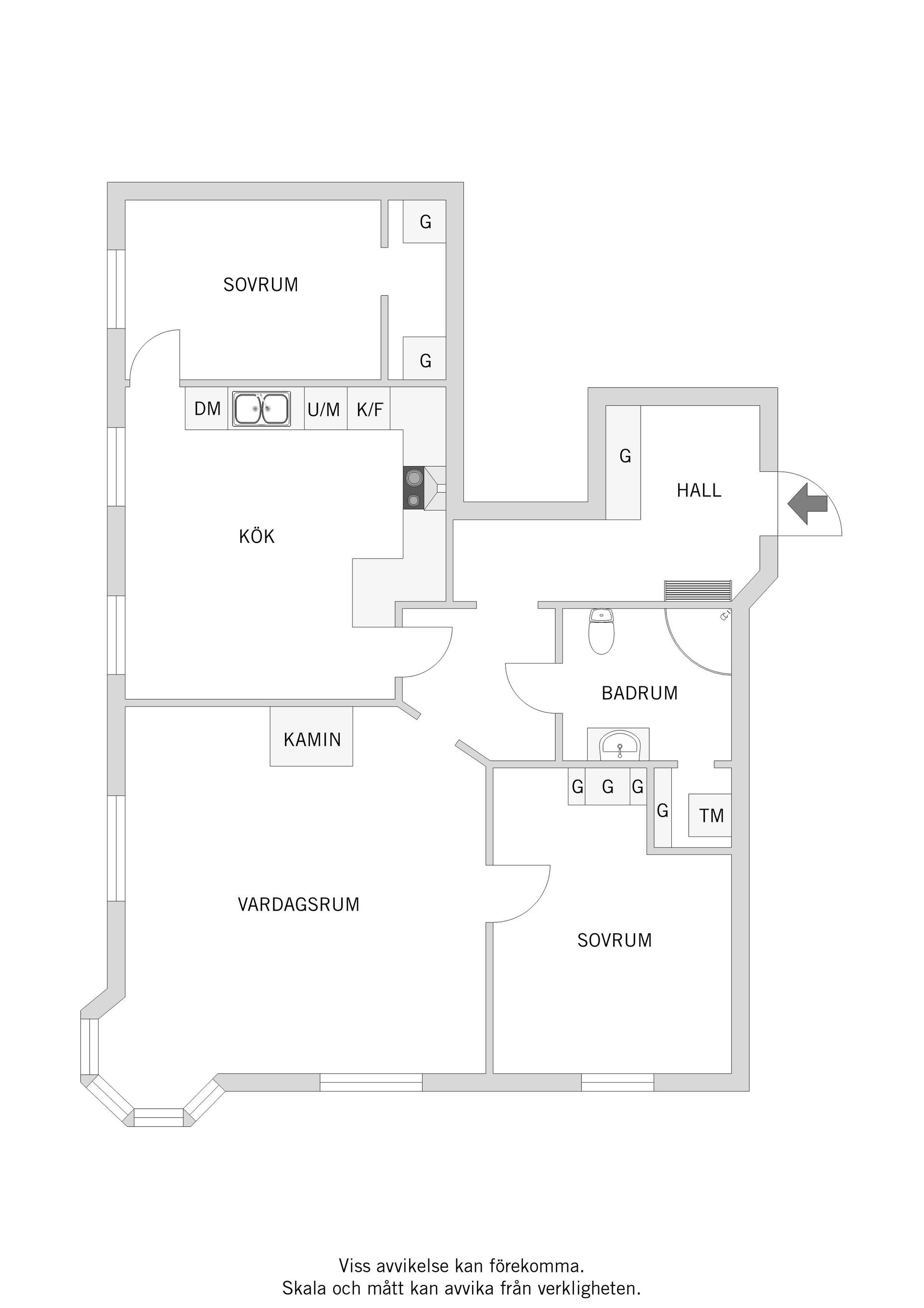 Bostadsrätt, Ronnebygatan 16, 2tr, Trossö, Karlskrona