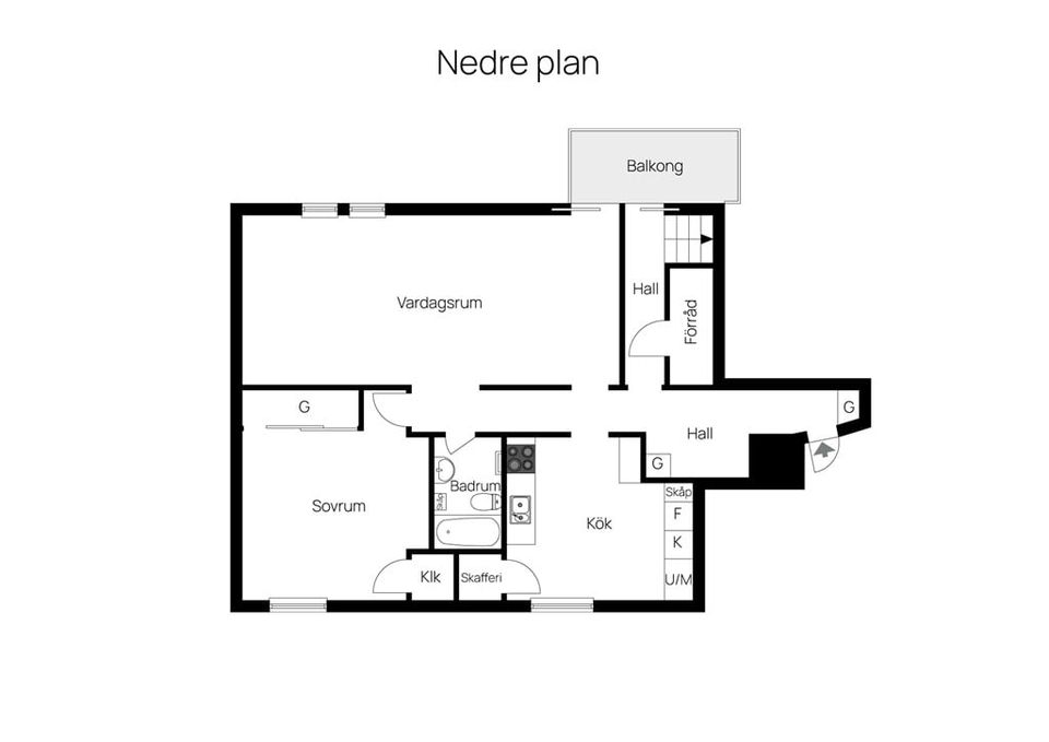 Bostadsrätt, Lilla Korsgatan 3, Östra Villastaden, Kungsbacka