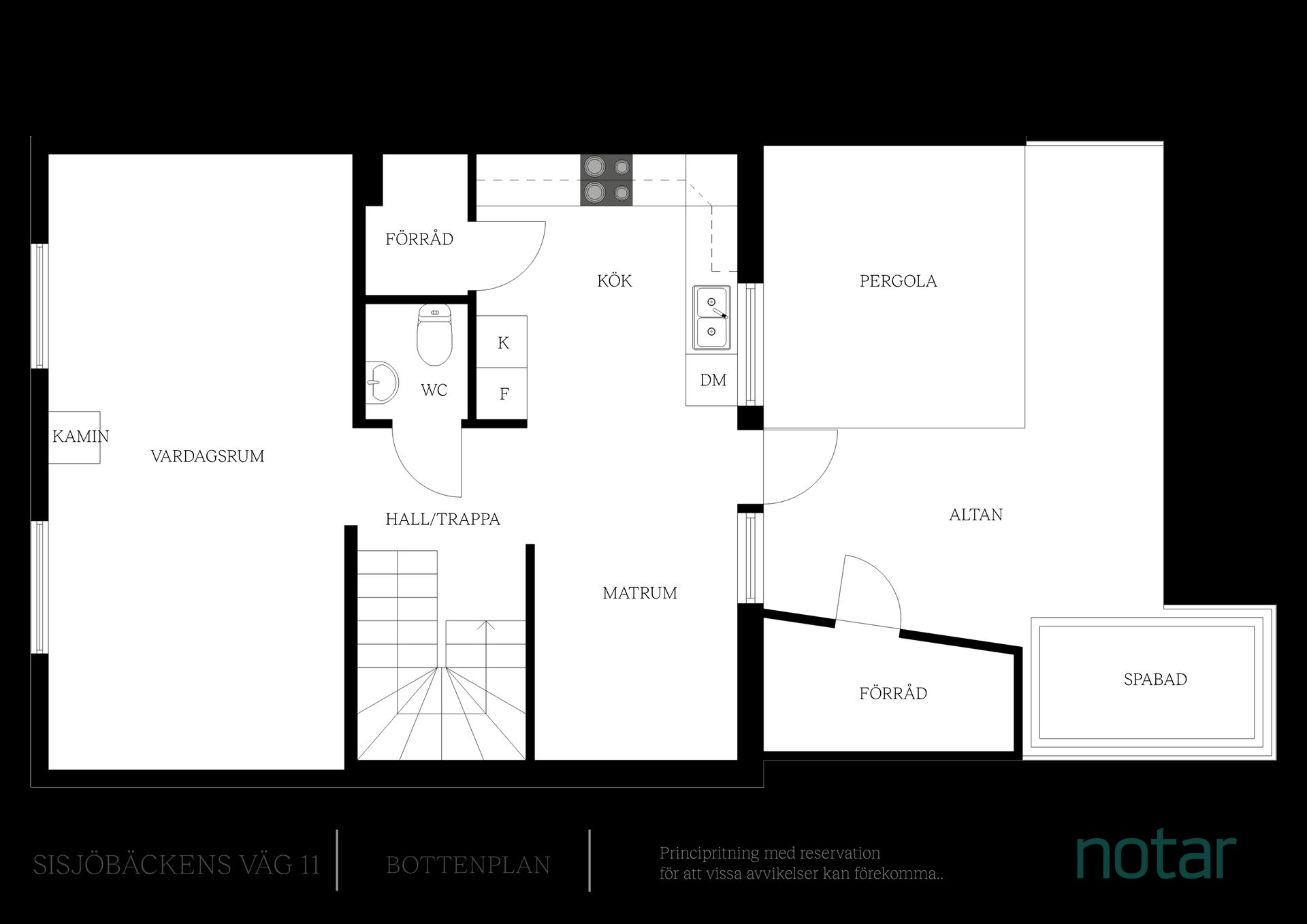 Villa, Radhus, Sisjöbäckens Väg 11, Askim, Göteborg