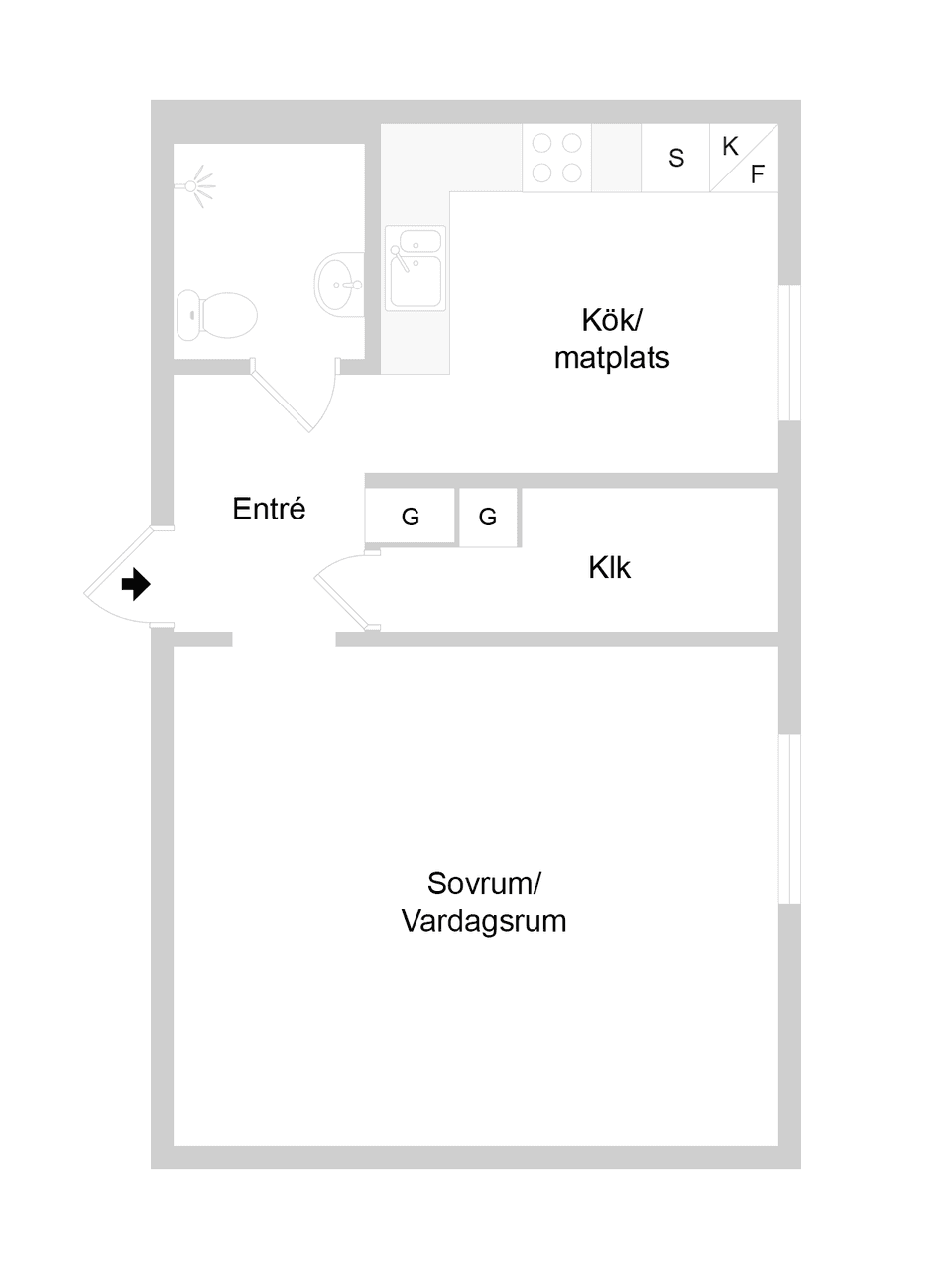 Bostadsrätt, Ektorpsgatan 168, Ektorp - Kaffebacken, Norrköping