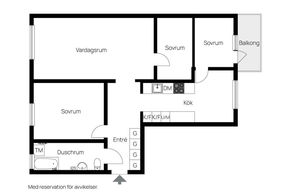 Bostadsrätt, Pinnharvsgatan 3 B, Mölndal