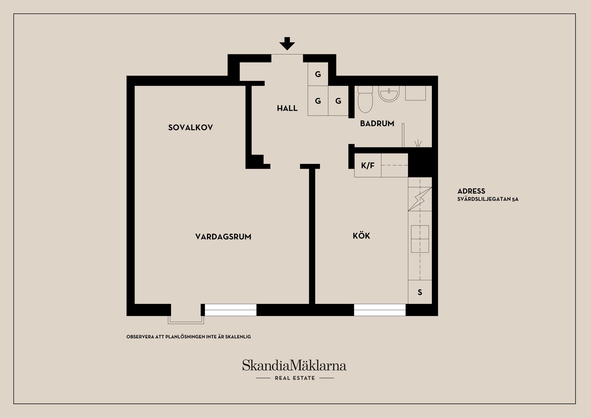 Bostadsrätt, Svärdsliljegatan 5A, Gideonsberg, Västerås