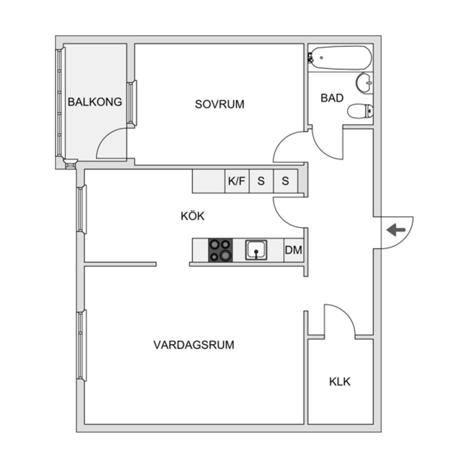 Bostadsrätt, Övre Hallegatan 44, Centrala Hisingen, Göteborg