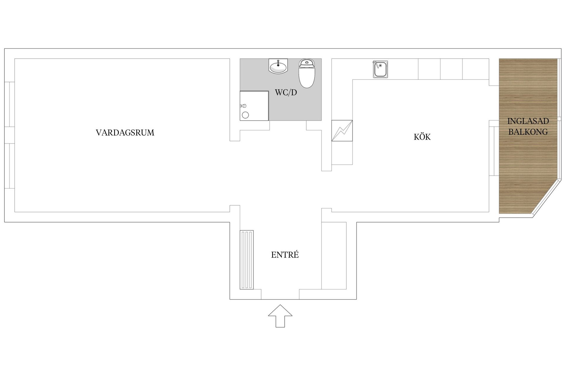 Bostadsrätt, Hyllegatan 6B, Backa, Ystad