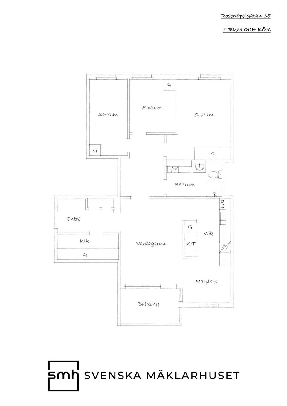 Bostadsrätt, Rosenapelgatan 35, Centrala Hisingen, Göteborg