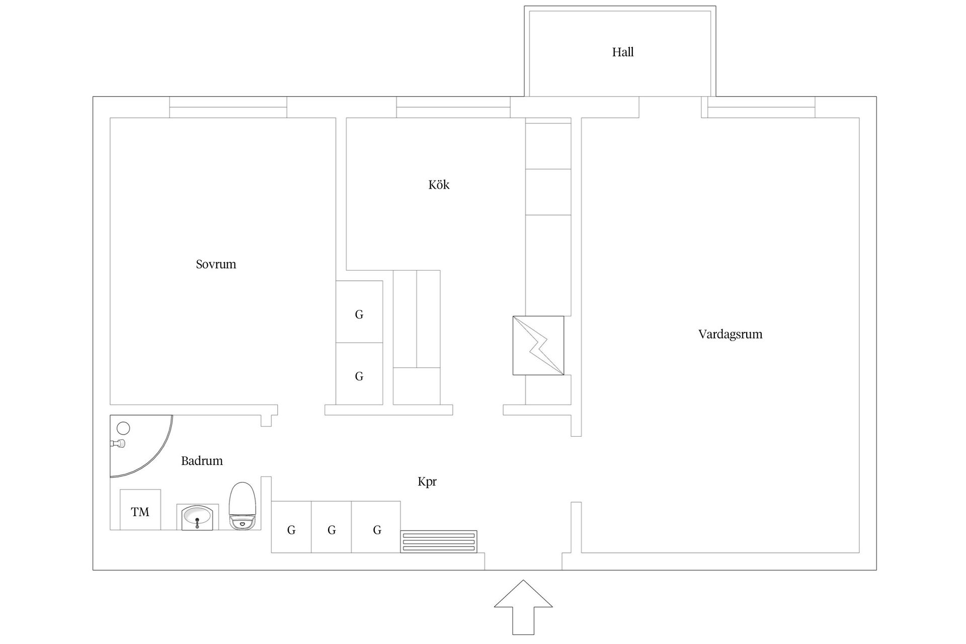Bostadsrätt, Döbelnsgatan 112C, Norrmalm, Borås
