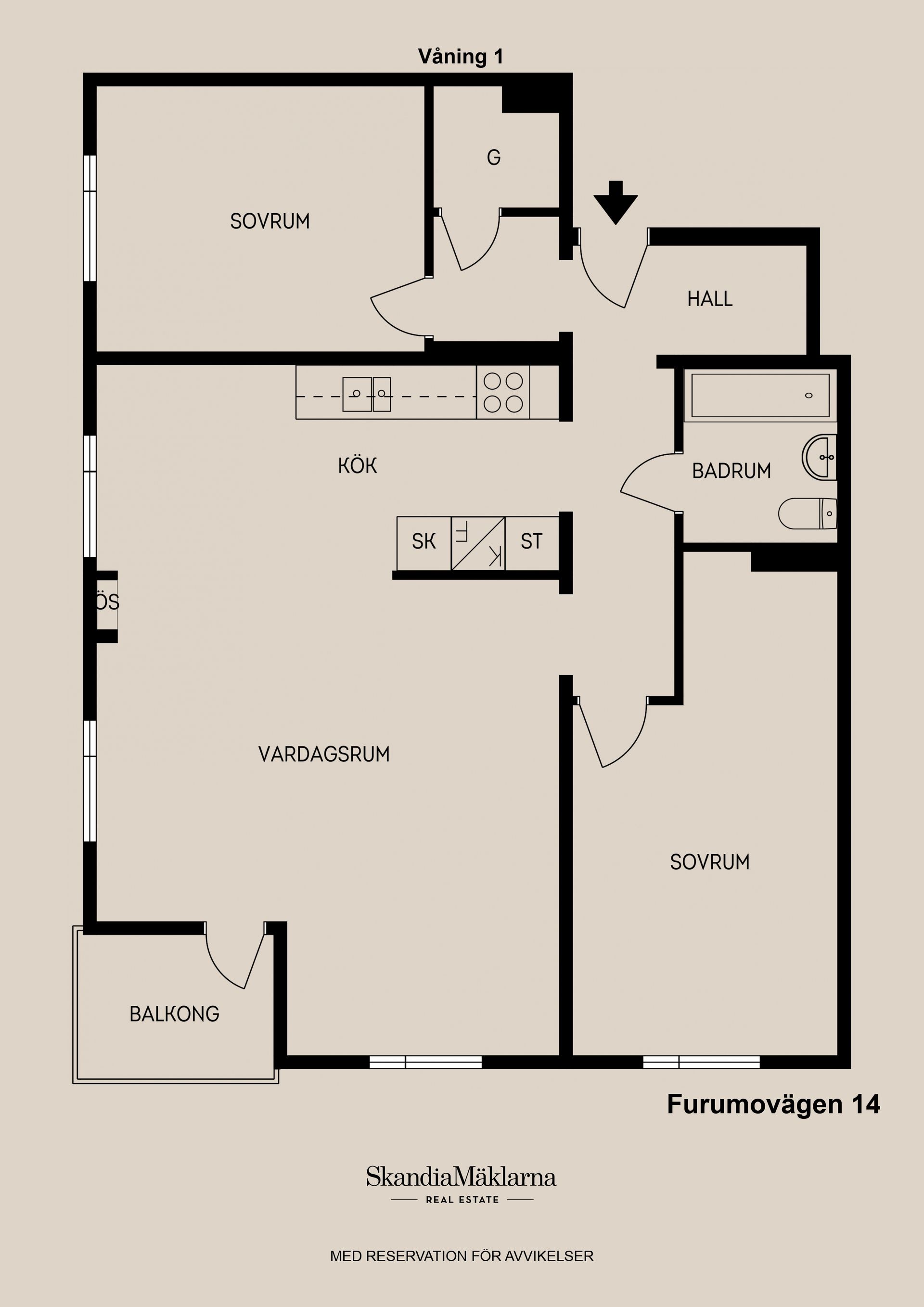 Bostadsrätt, Furumovägen 14, Stigslund, Gävle