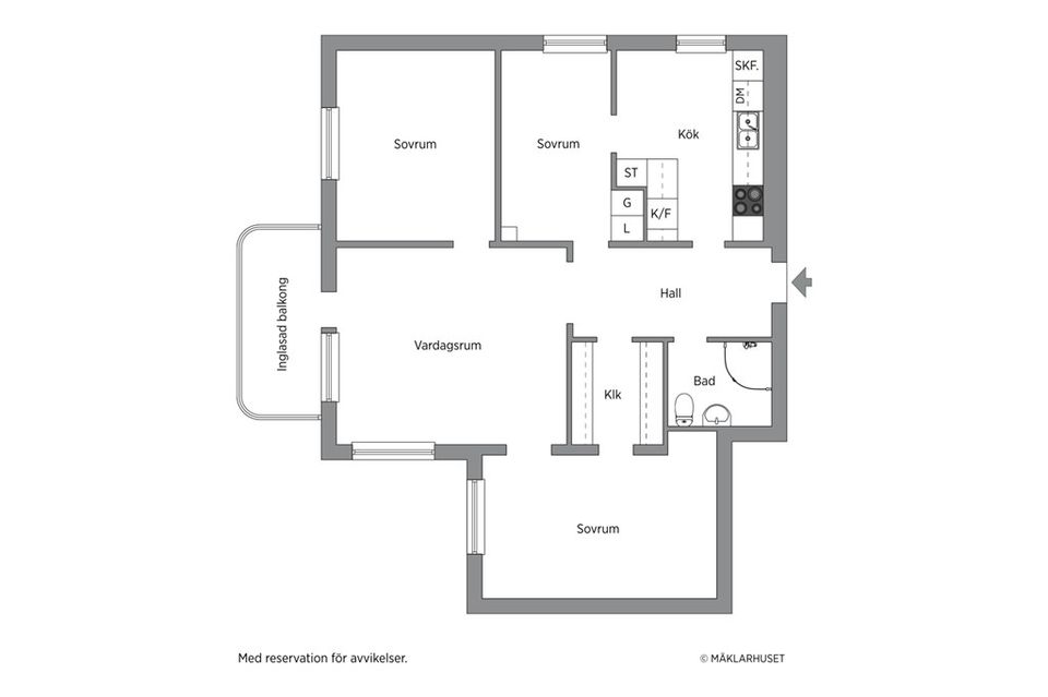 Bostadsrätt, Baldersvägen 50, Haga - norrliden, Sundsvall