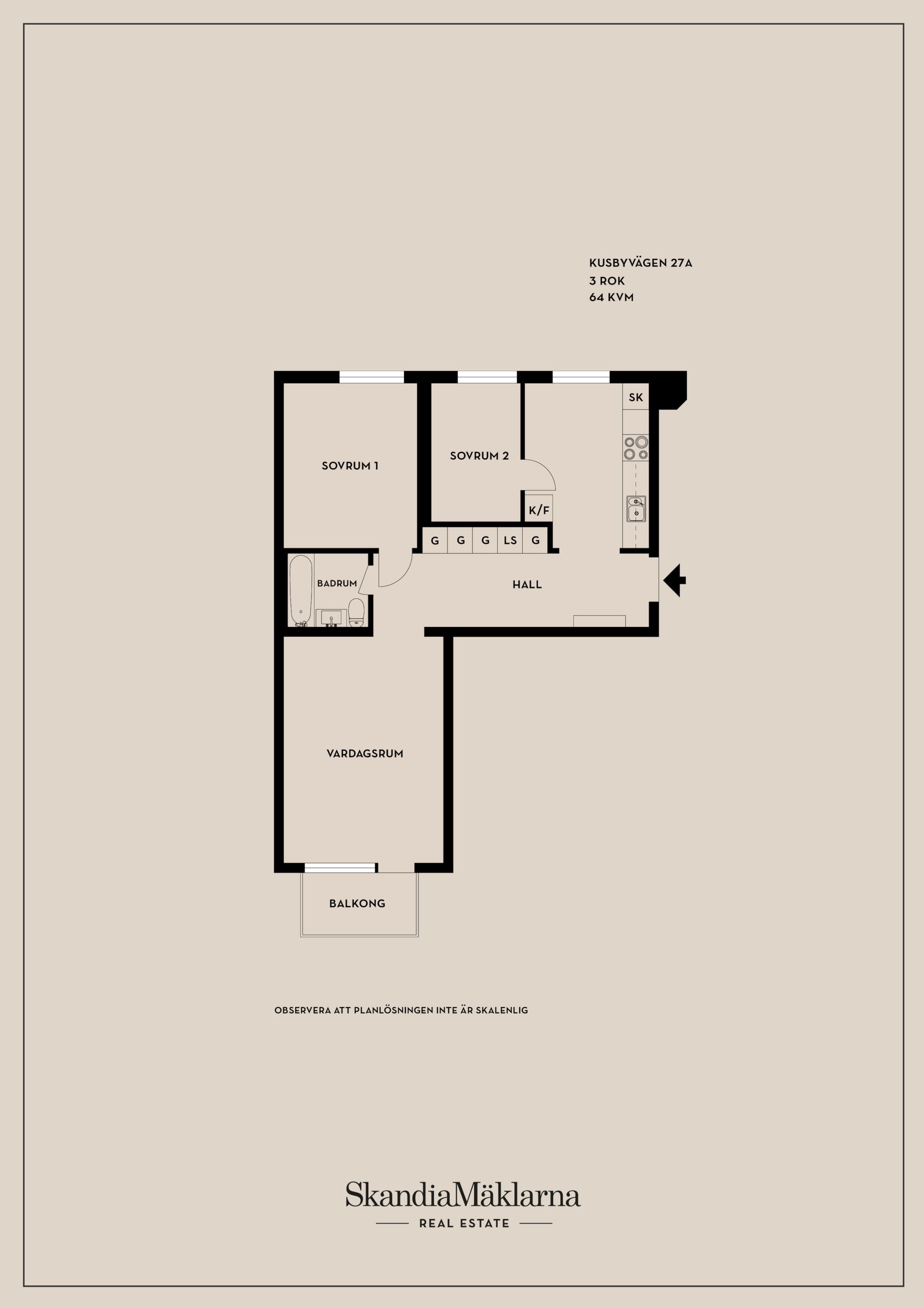 Bostadsrätt, Kusbyvägen 27A, Norrtälje