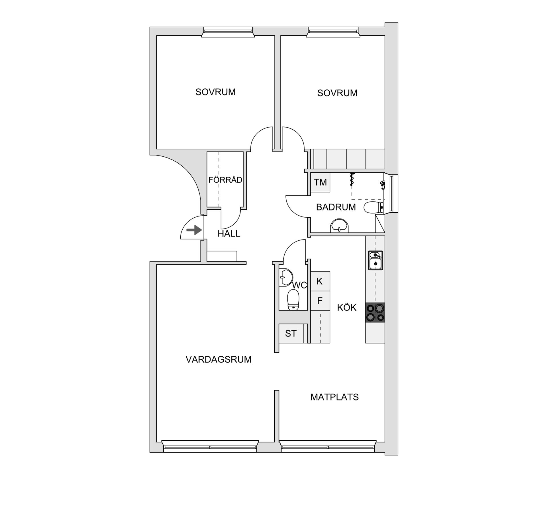 Bostadsrätt, Myntgatan 47, Moröhöjden, Skellefteå