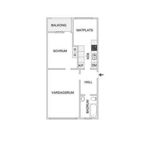 Bostadsrätt, Ekholmsvägen 60C, Ekholmen, Linköping