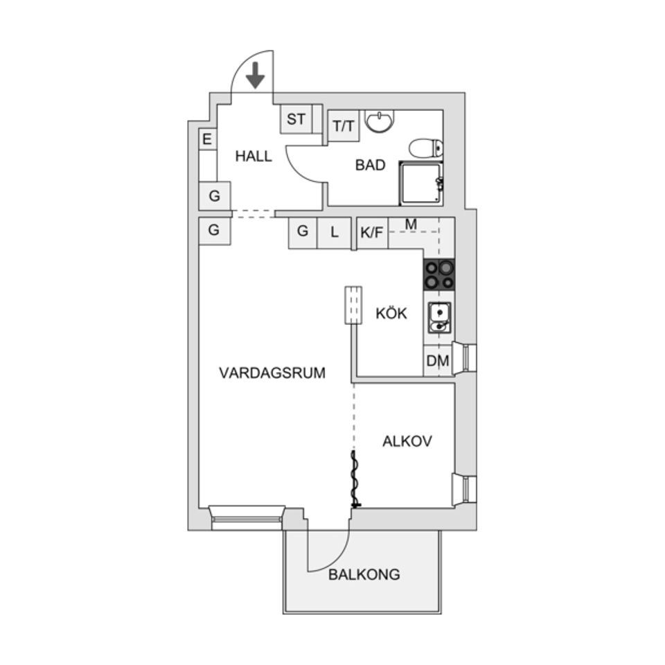 Bostadsrätt, Tegvägen 13, Viksjö, Järfälla