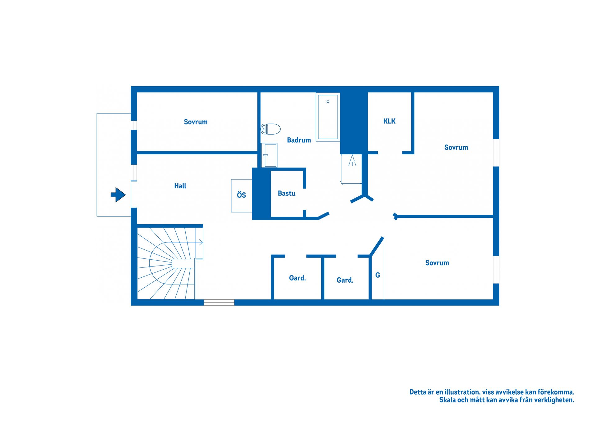 Villa, Parkgatan 10, Valla, Katrineholm