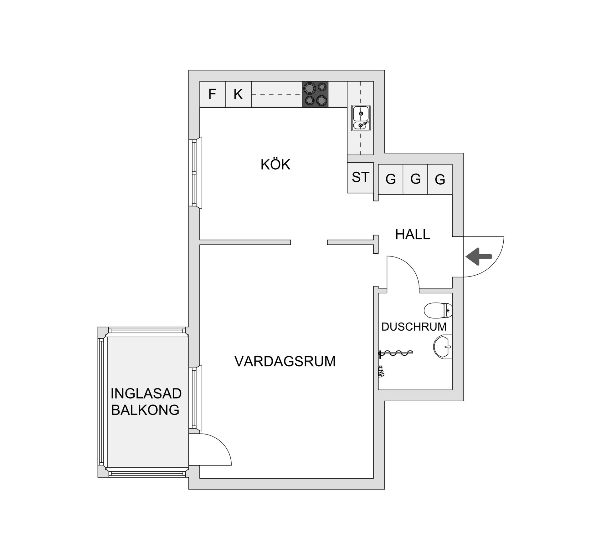 Bostadsrätt, Tallstigen 2C, Skattkärr, Karlstad