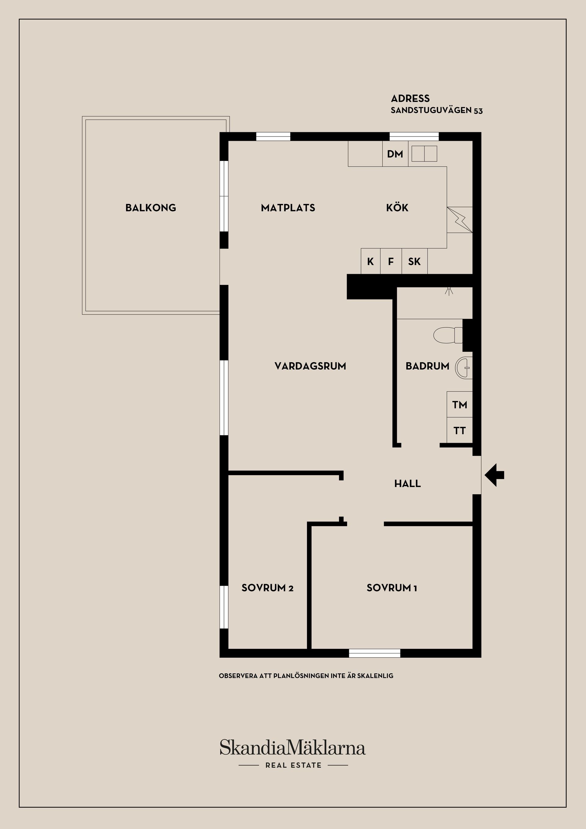 Bostadsrätt, Sandstuguvägen 53, Uttran, Botkyrka