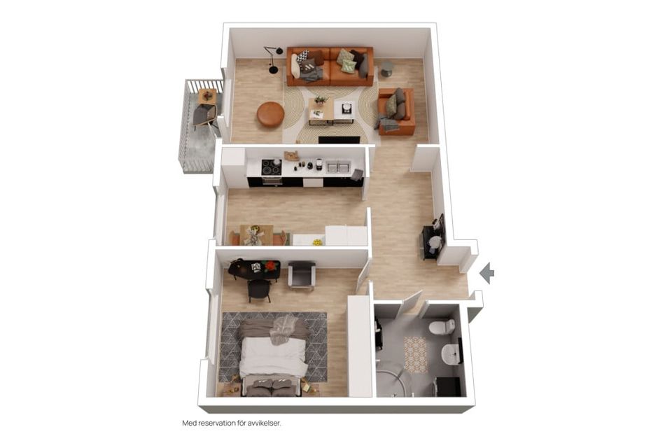 Bostadsrätt, Källgatan 15 D, Centrum, Enköping