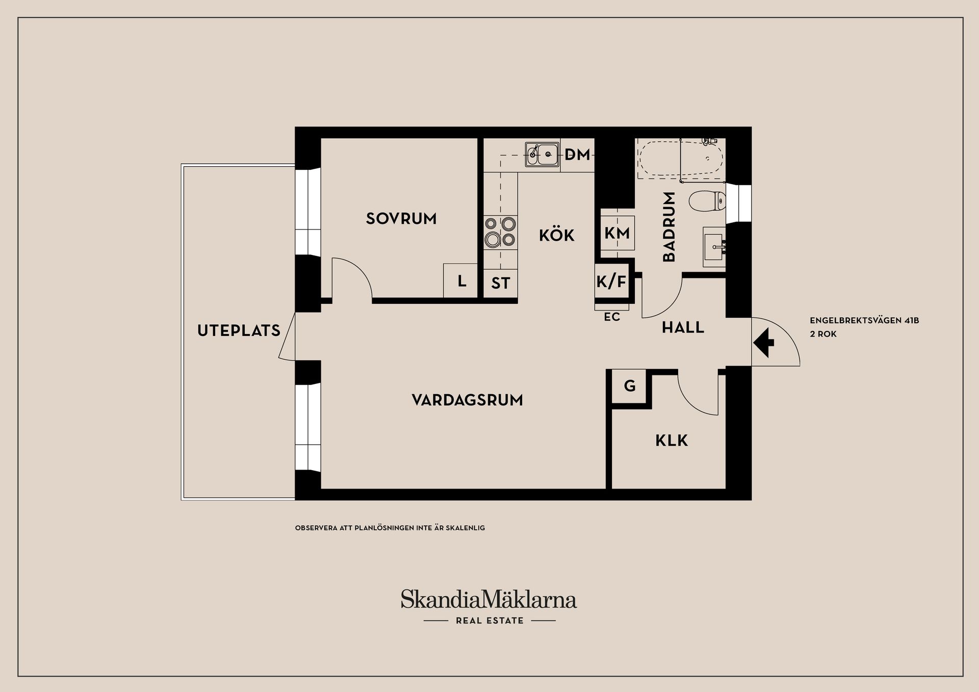 Bostadsrätt, Engelbrektsvägen 41B, Jakobsberg, Järfälla