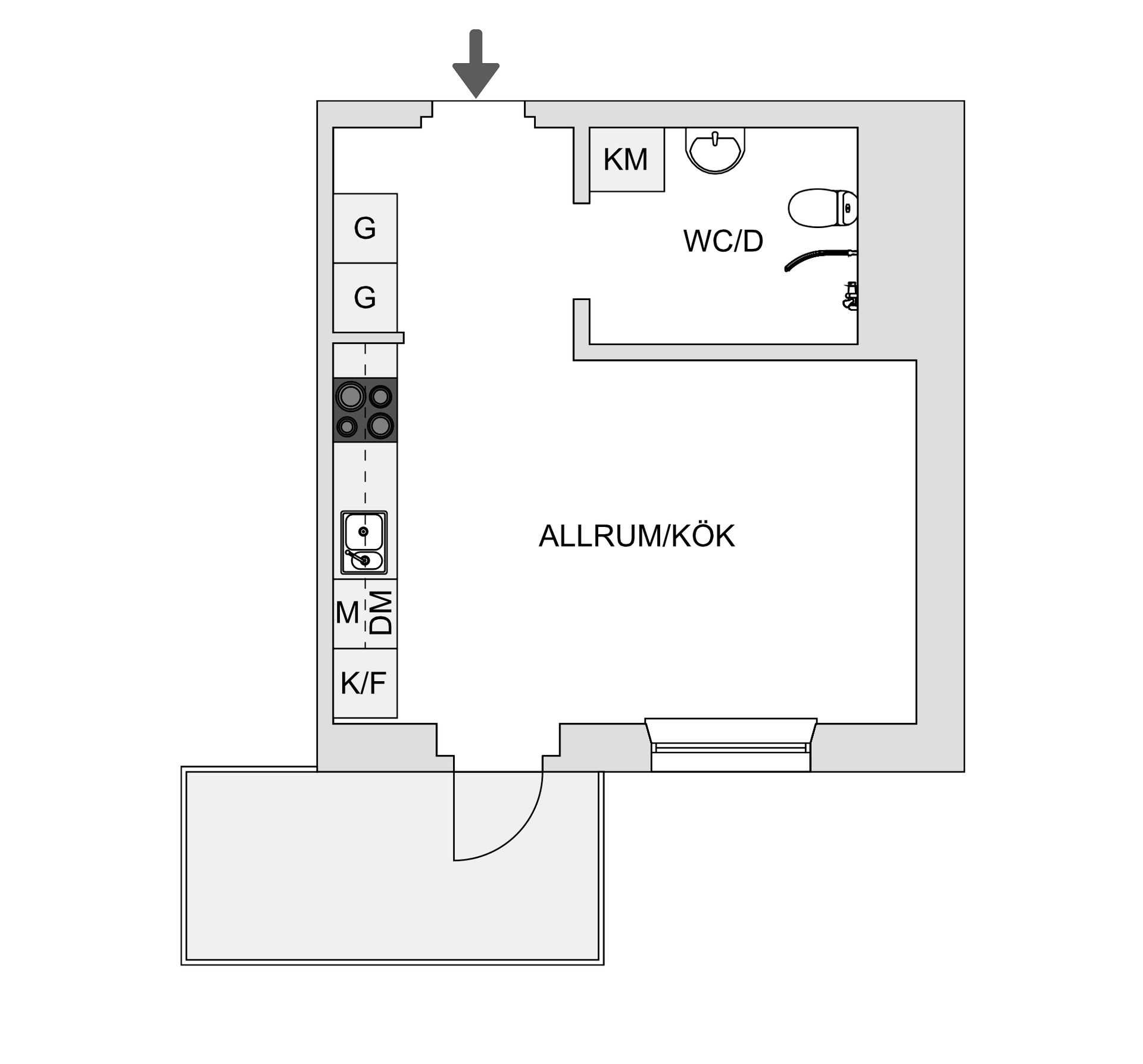 Bostadsrätt, Stationsvägen 54, Roslags Näsby, Täby