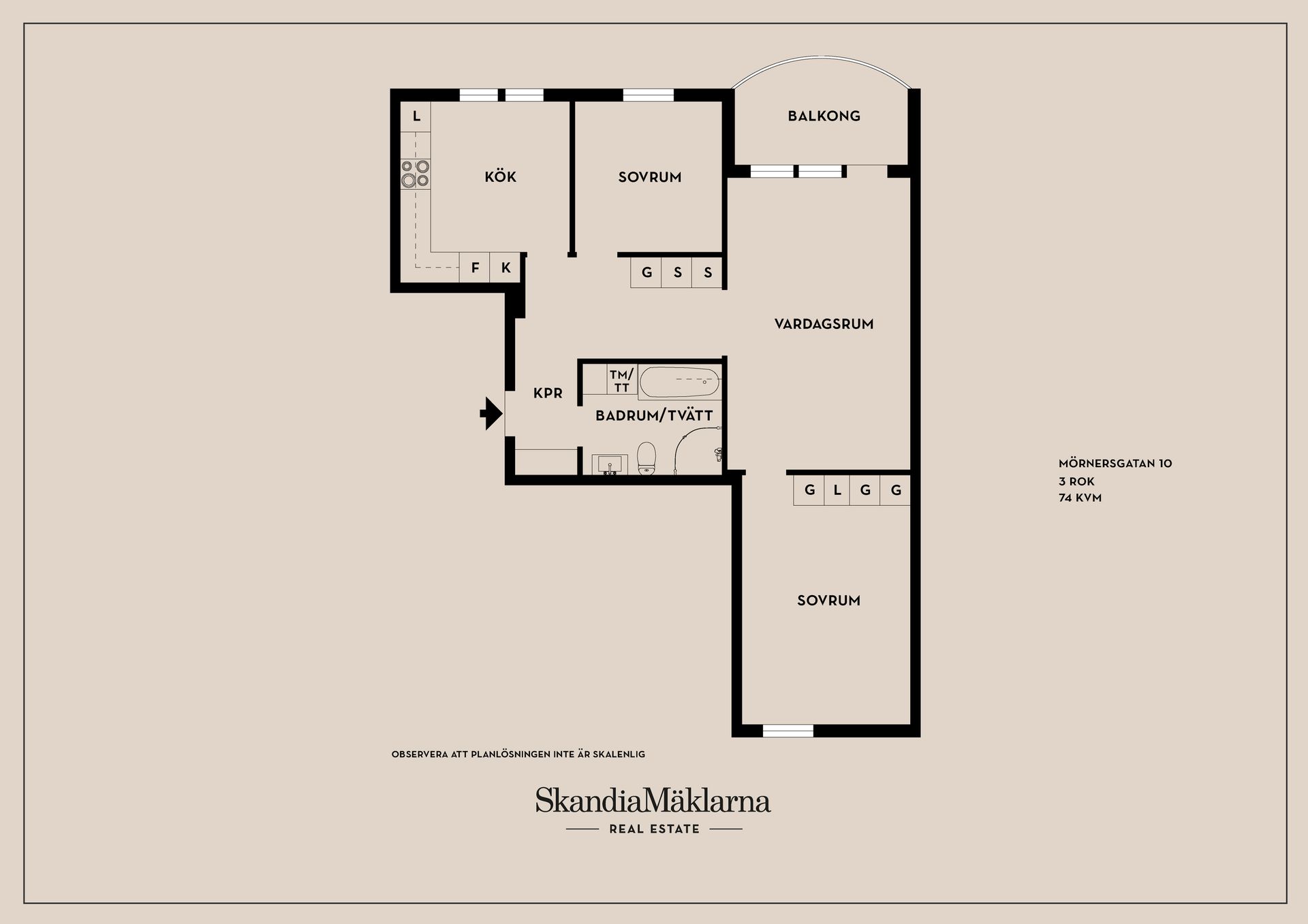 Bostadsrätt, Mörnersgatan 10, Centralt, Linköping