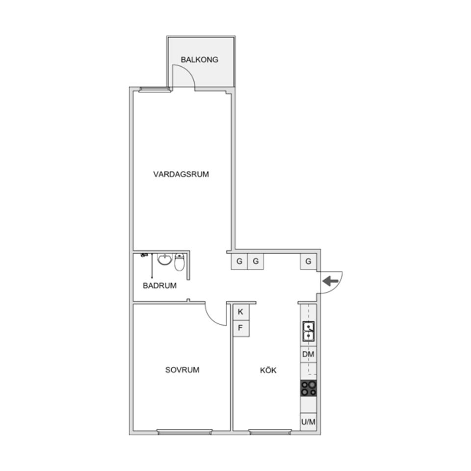 Bostadsrätt, Molnvädersgatan 12, Biskopsgården, Göteborg