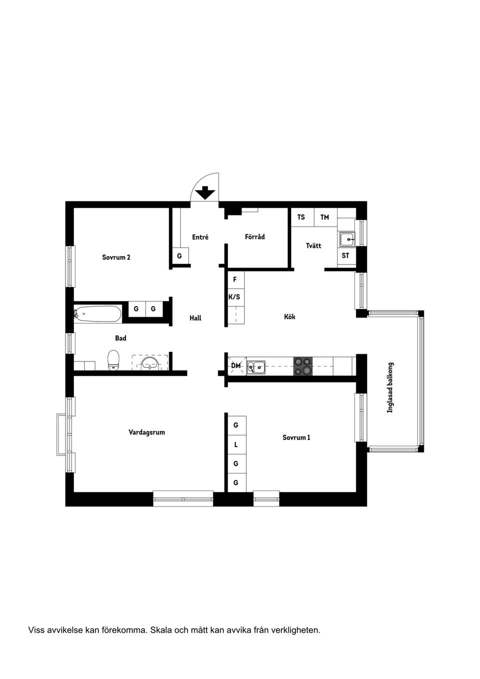 Bostadsrätt, Djäknevägen 7, Kampen, Växjö