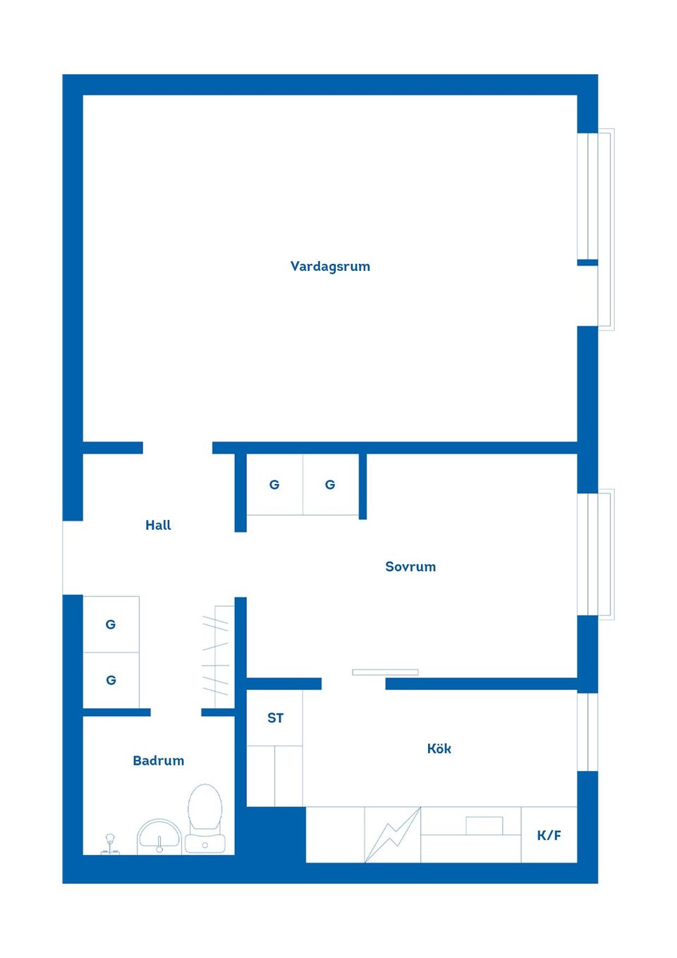 Bostadsrätt, Staketgatan 16, Gävle Centrum, Gävle