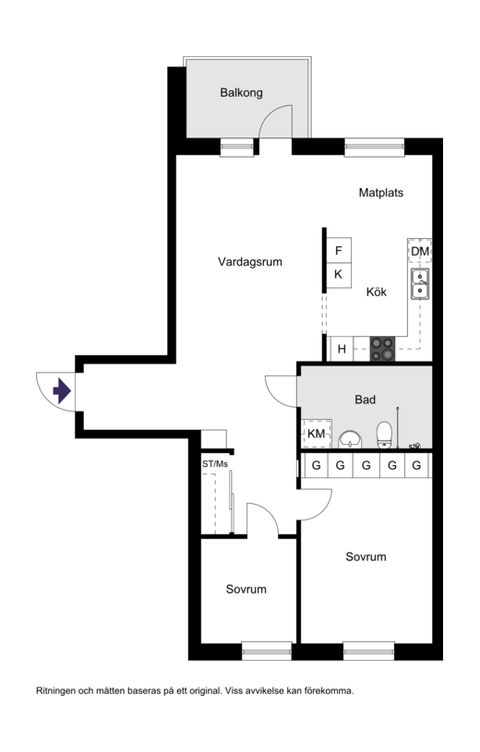 Bostadsrätt, Skånegatan 60, Halmstad centrum, Halmstad