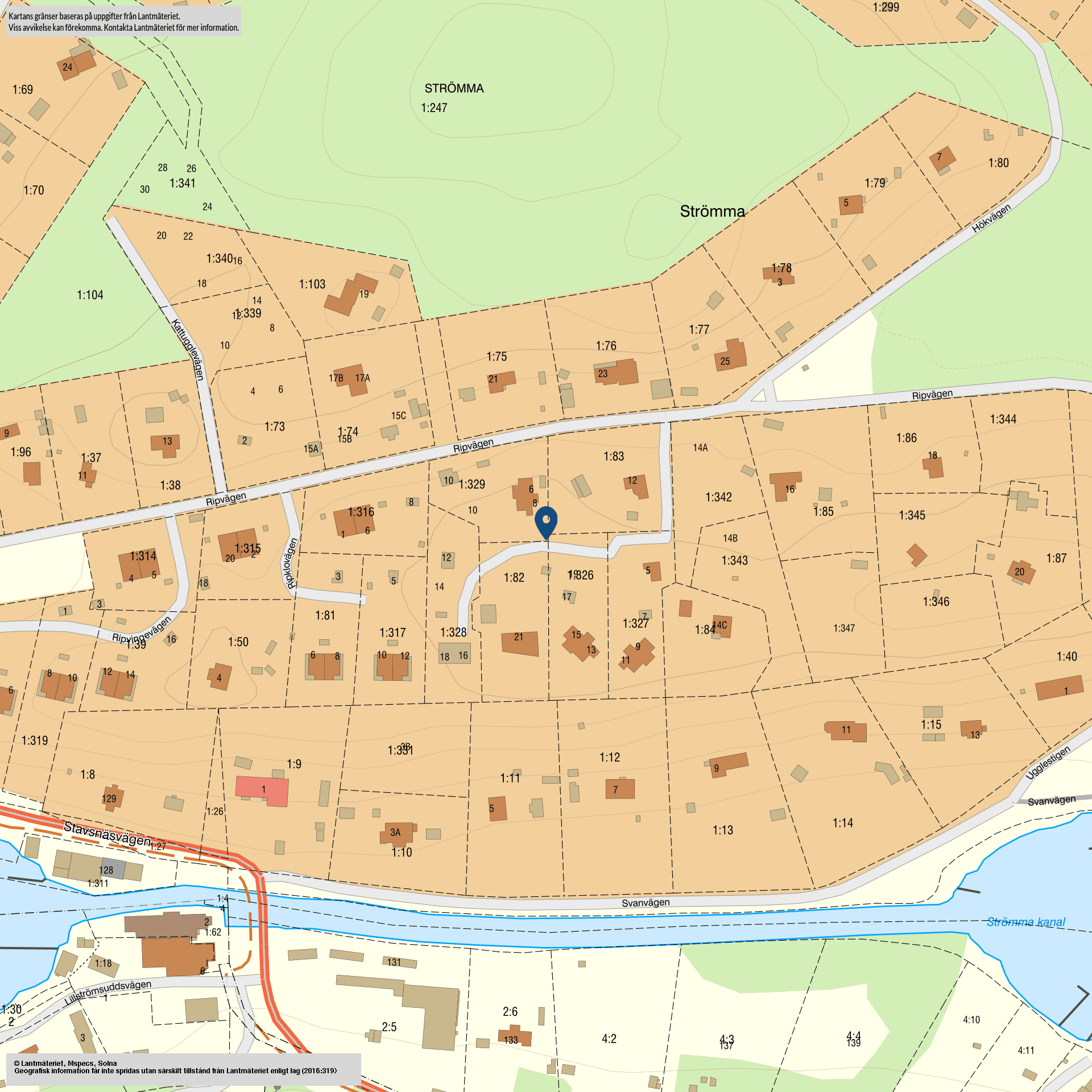 Radhus, Dalripans väg 13, Strömma, Värmdö