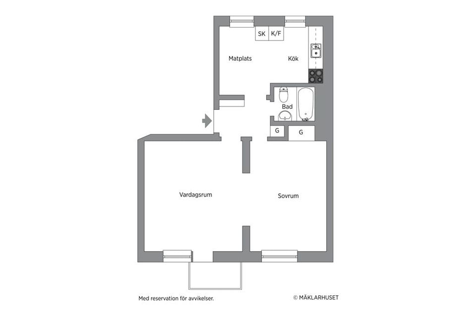 Bostadsrätt, Storgatan 59, Centralt - Väst på stan, Sundsvall