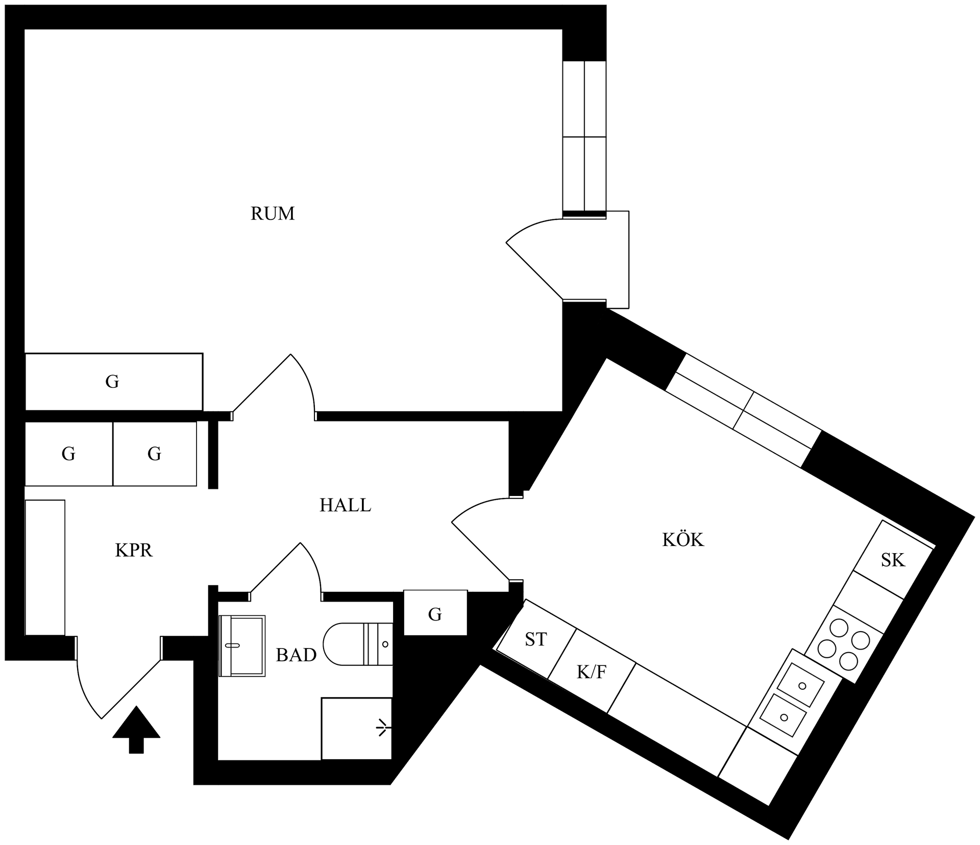 Bostadsrätt, Hagebygatan 47, Stjärnhusen Söder, Norrköping