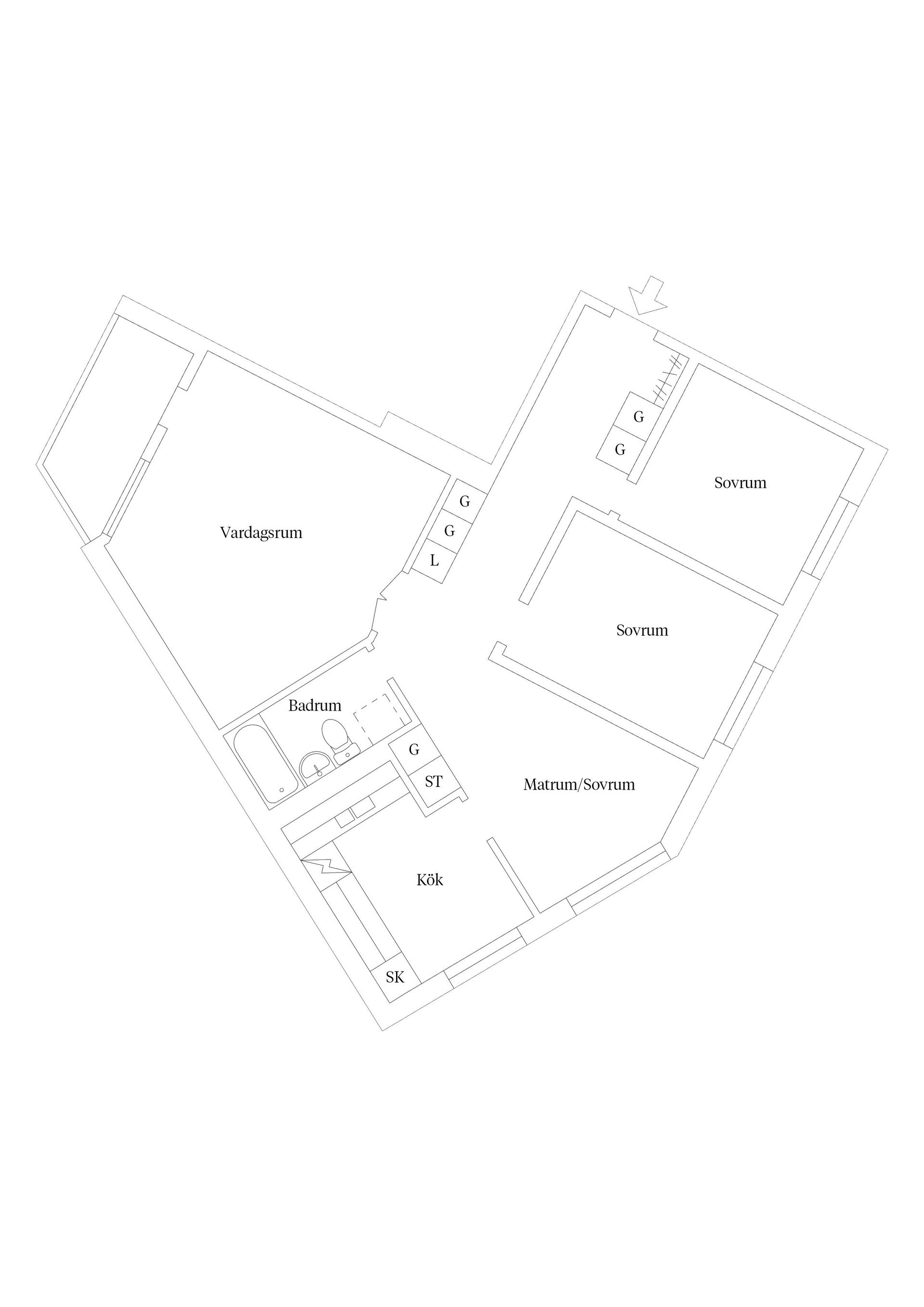 Bostadsrätt, Bogatan 25, Skelleftehamn, Skellefteå