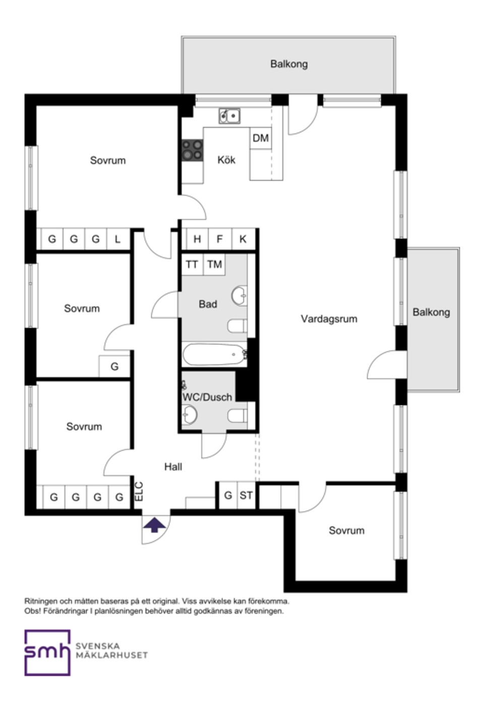 Bostadsrätt, Askängsbacken 20, 4 tr., Bromma / Mariehäll, Stockholm