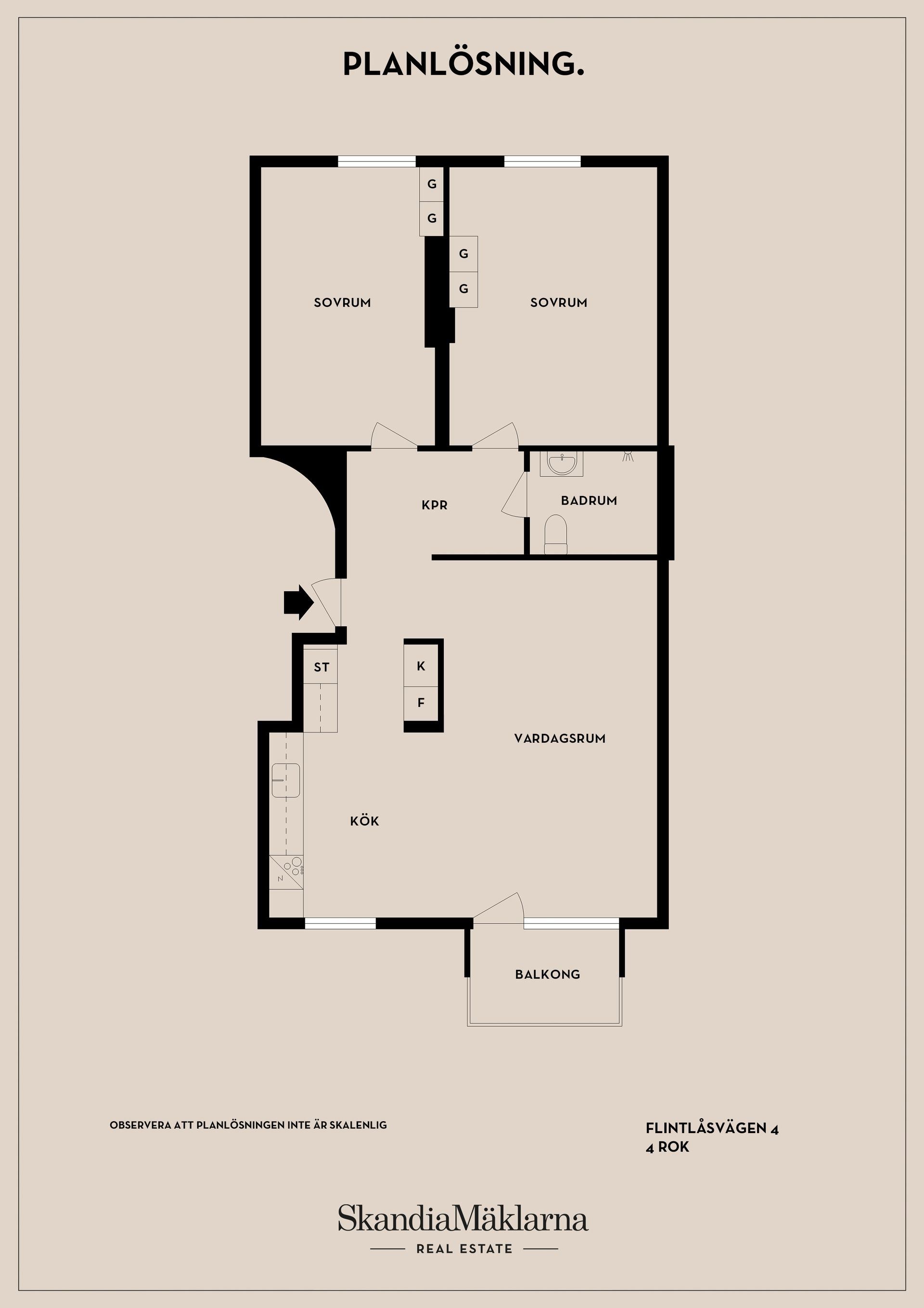 Bostadsrätt, Flintlåsvägen 4, Edsberg, Sollentuna
