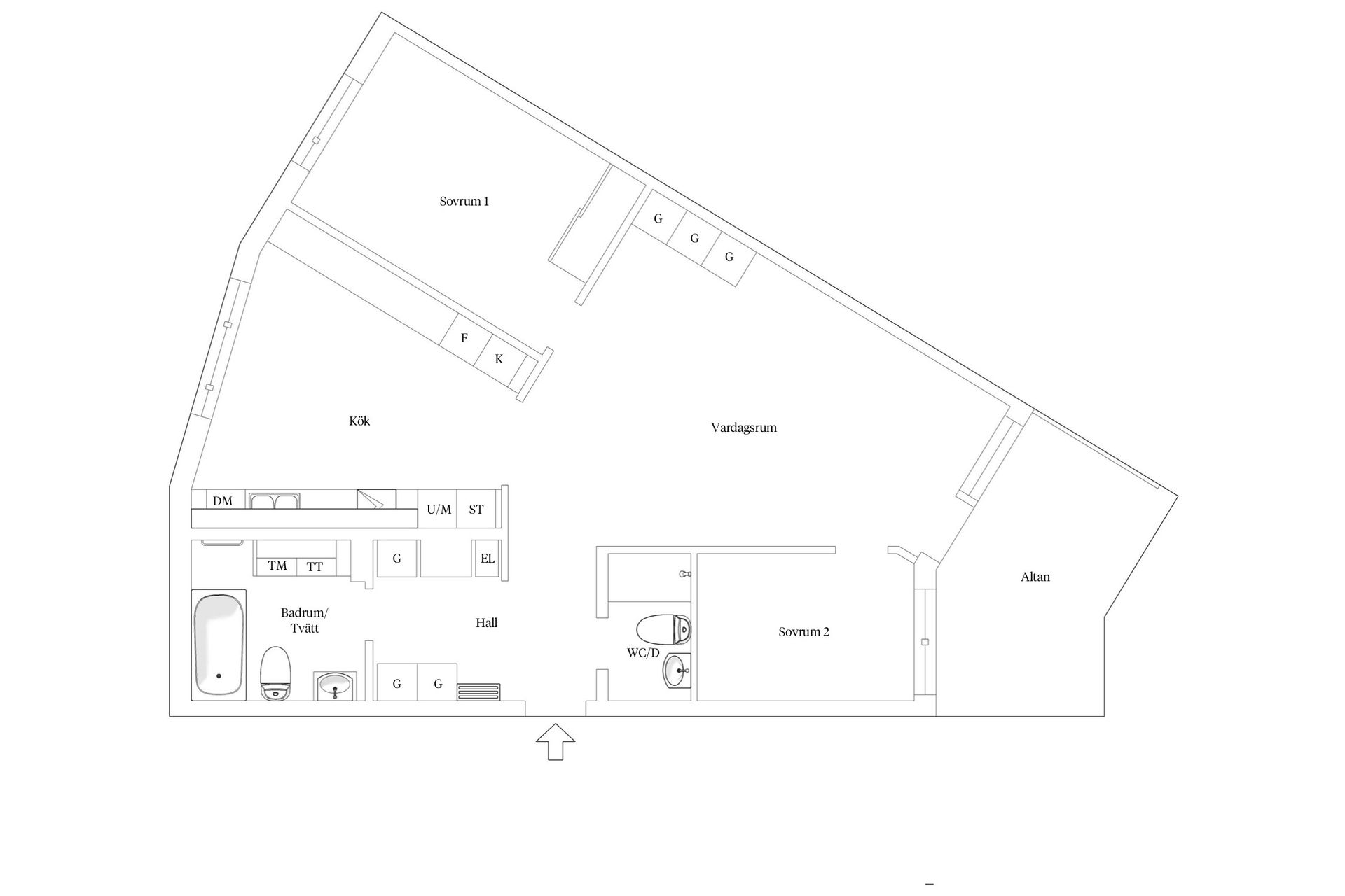 Bostadsrätt, Alpvägen 21, Bromma - Mariehäll, Stockholm