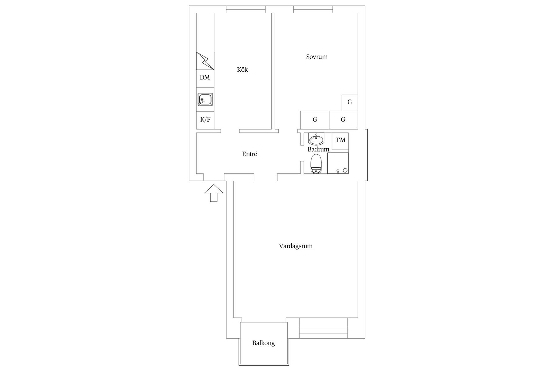 Bostadsrätt, Björkvägen 3B, Parkstaden, Kristianstad