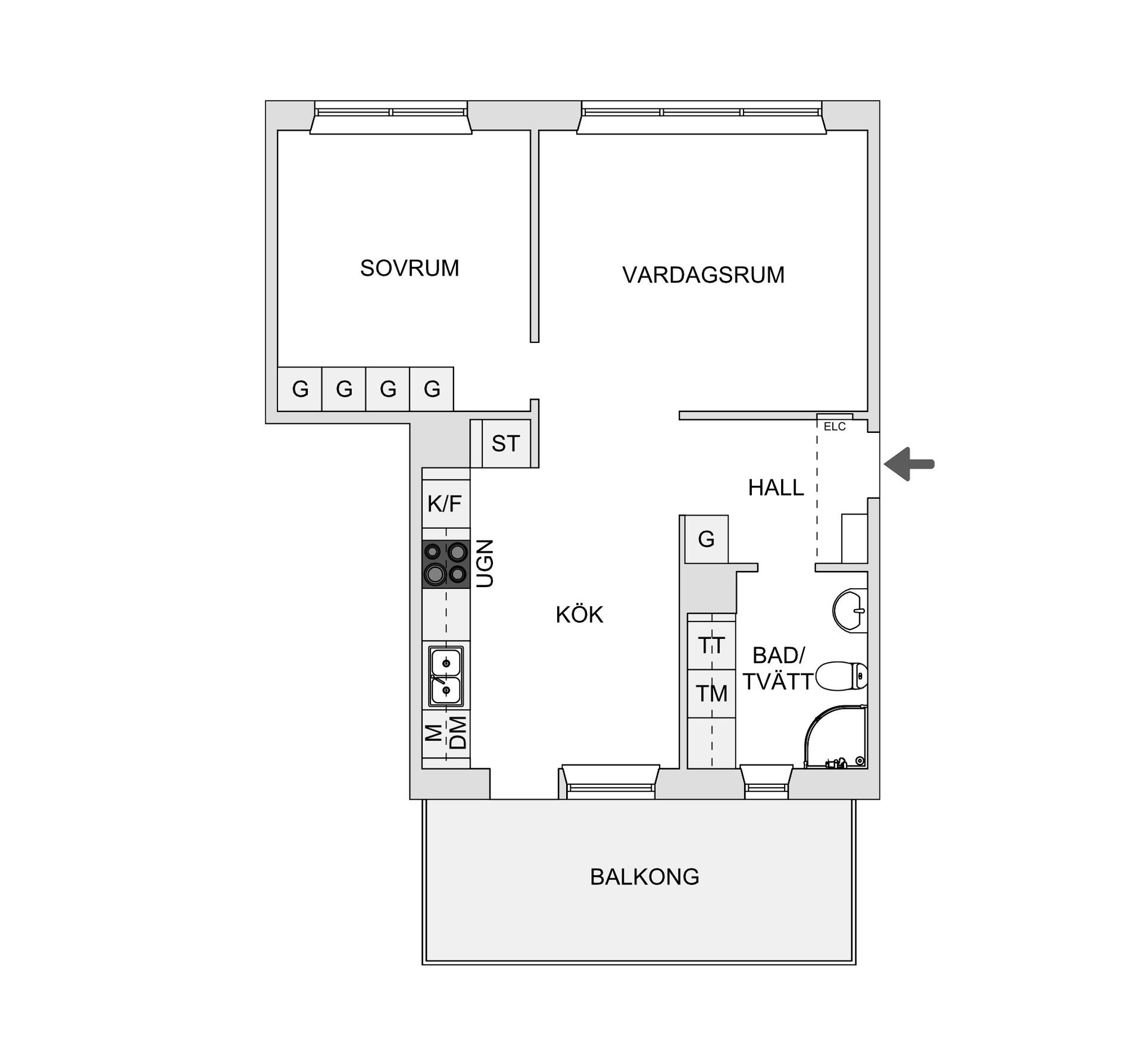 Bostadsrätt, Symfonigatan 73B, Hestra, Borås