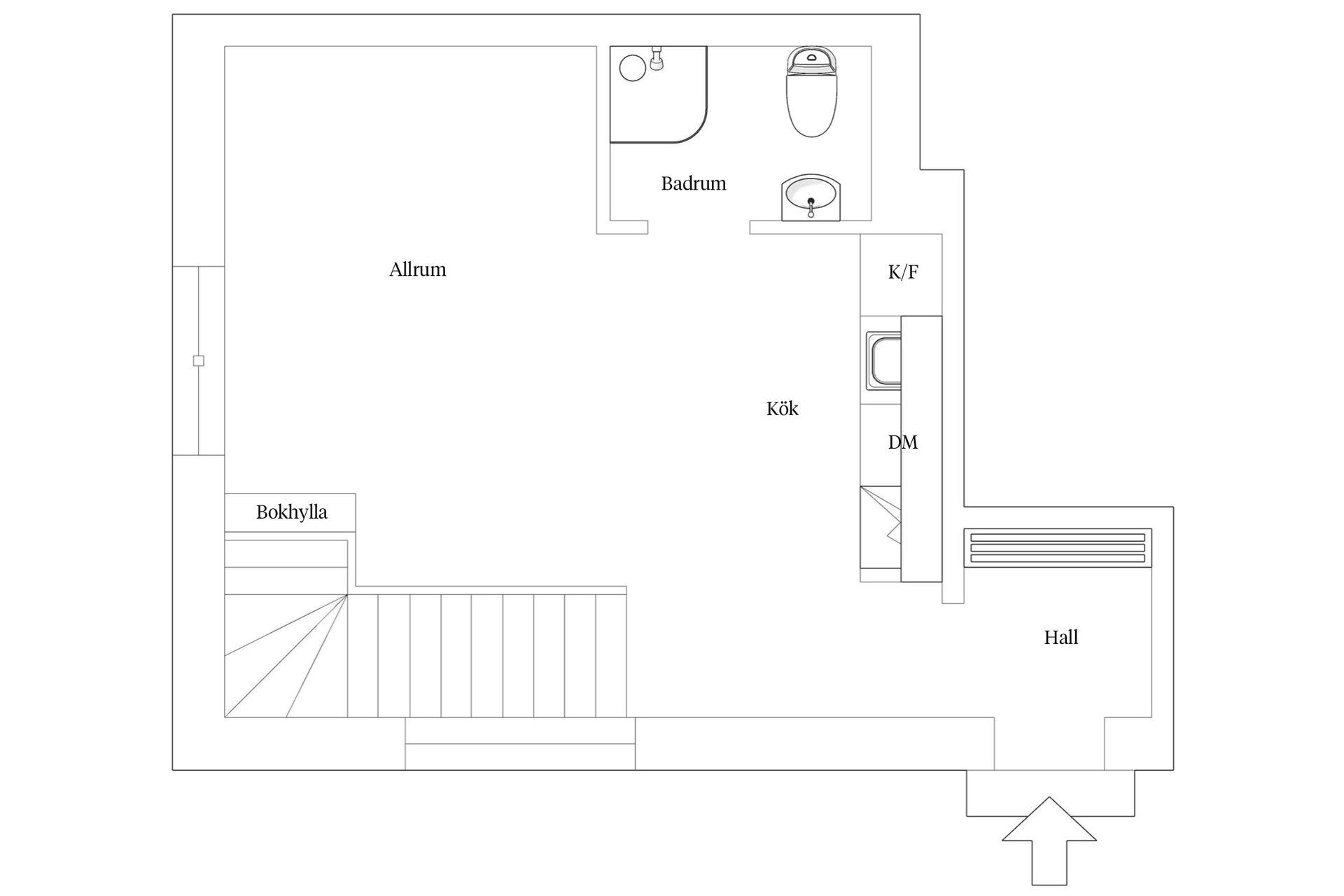 Bostadsrätt, Nockeby kyrkväg 2, 24 + 24 kvm, Bromma - Nockeby, Stockholm
