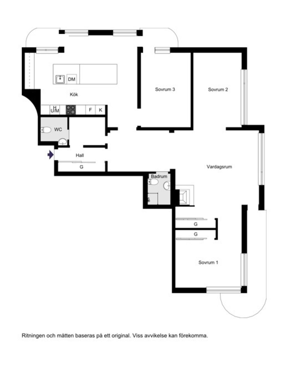 Bostadsrätt, Bissmarksgatan 5, Halmstad centrum, Halmstad