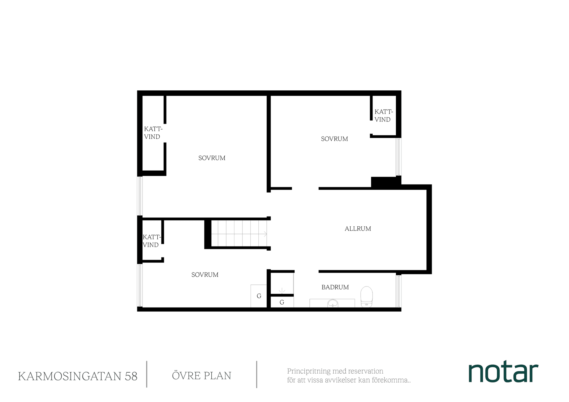 Villa, Radhus, Karmosingatan 58, Näset, Göteborg