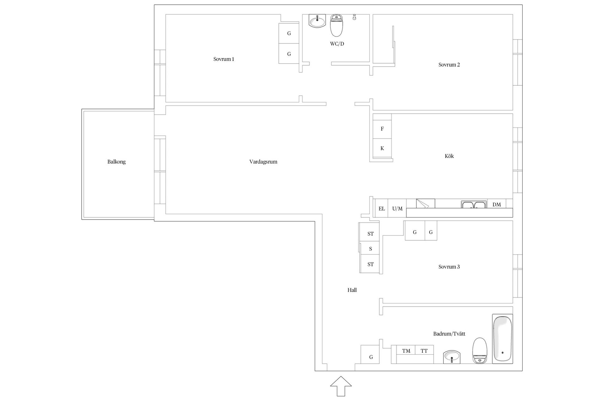 Bostadsrätt, Alpvägen 21, vån 5/6, Bromma - Mariehäll, Stockholm