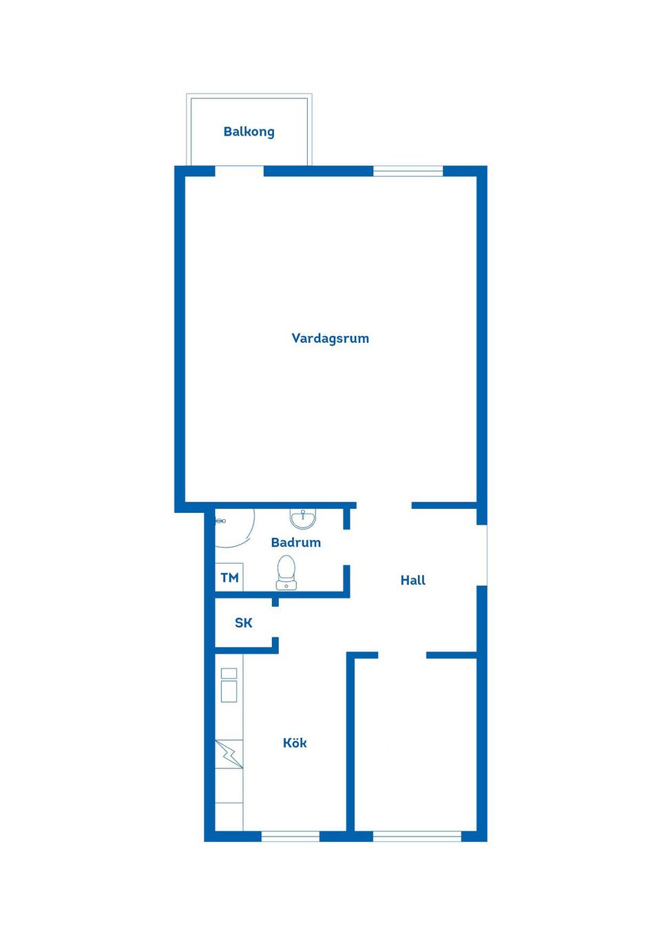 Bostadsrätt, Skogsvägen 1C, Parkstaden, Kristianstad