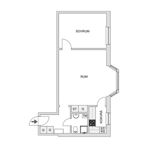 Bostadsrätt, Bäverns gränd 18B, Centrum, Uppsala