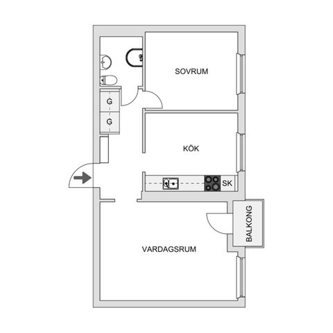 Bostadsrätt, Näsbychaussén 21A, Gamla Näsby, Kristianstad