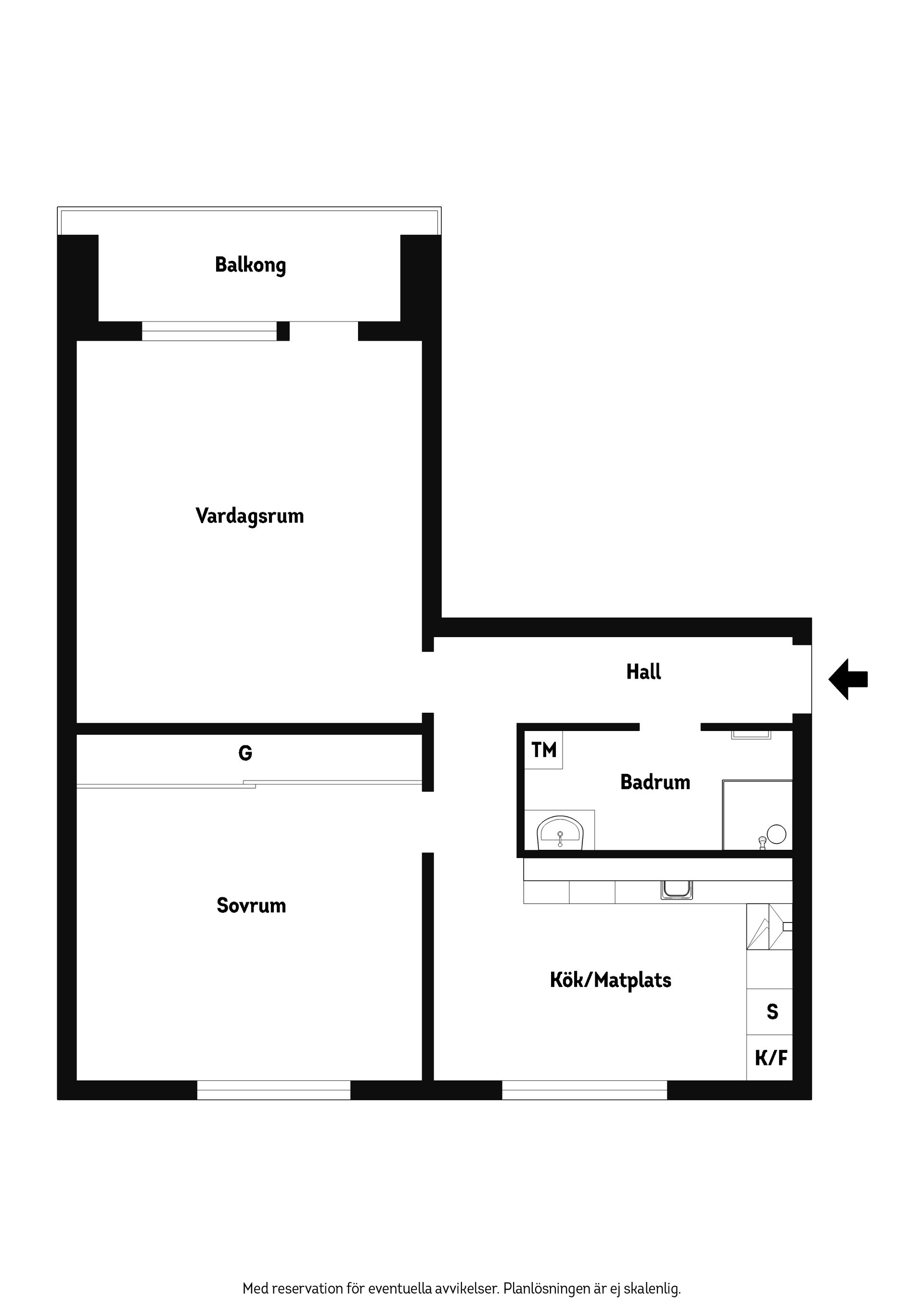 Bostadsrätt, Kyrkogatan 3B, Centralt, Eslöv
