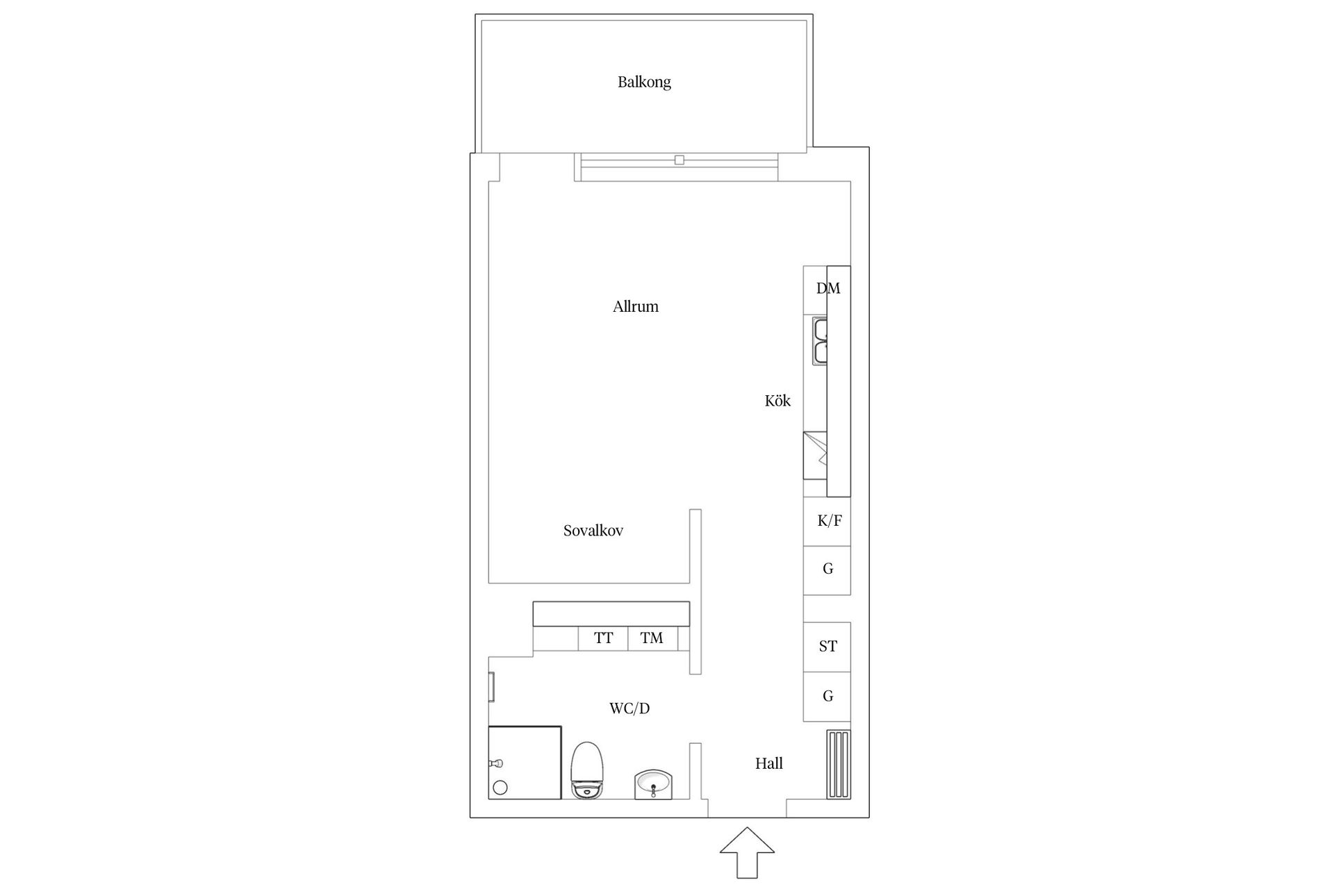 Bostadsrätt, Södra Kyrkogatan 27B, Borås - Centrum, Borås