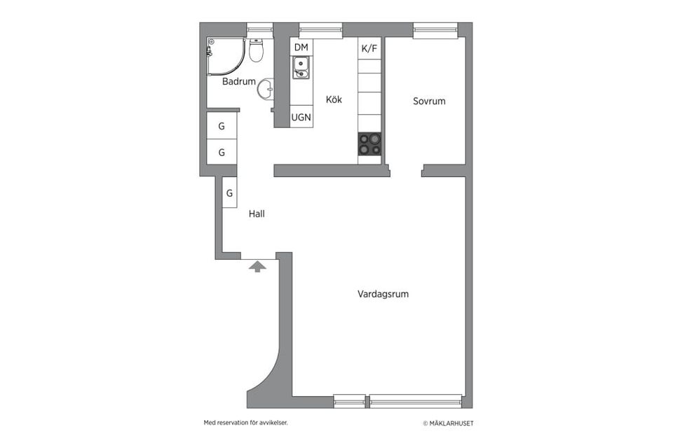 Bostadsrätt, Margretelundsvägen 26, Traneberg, Stockholm