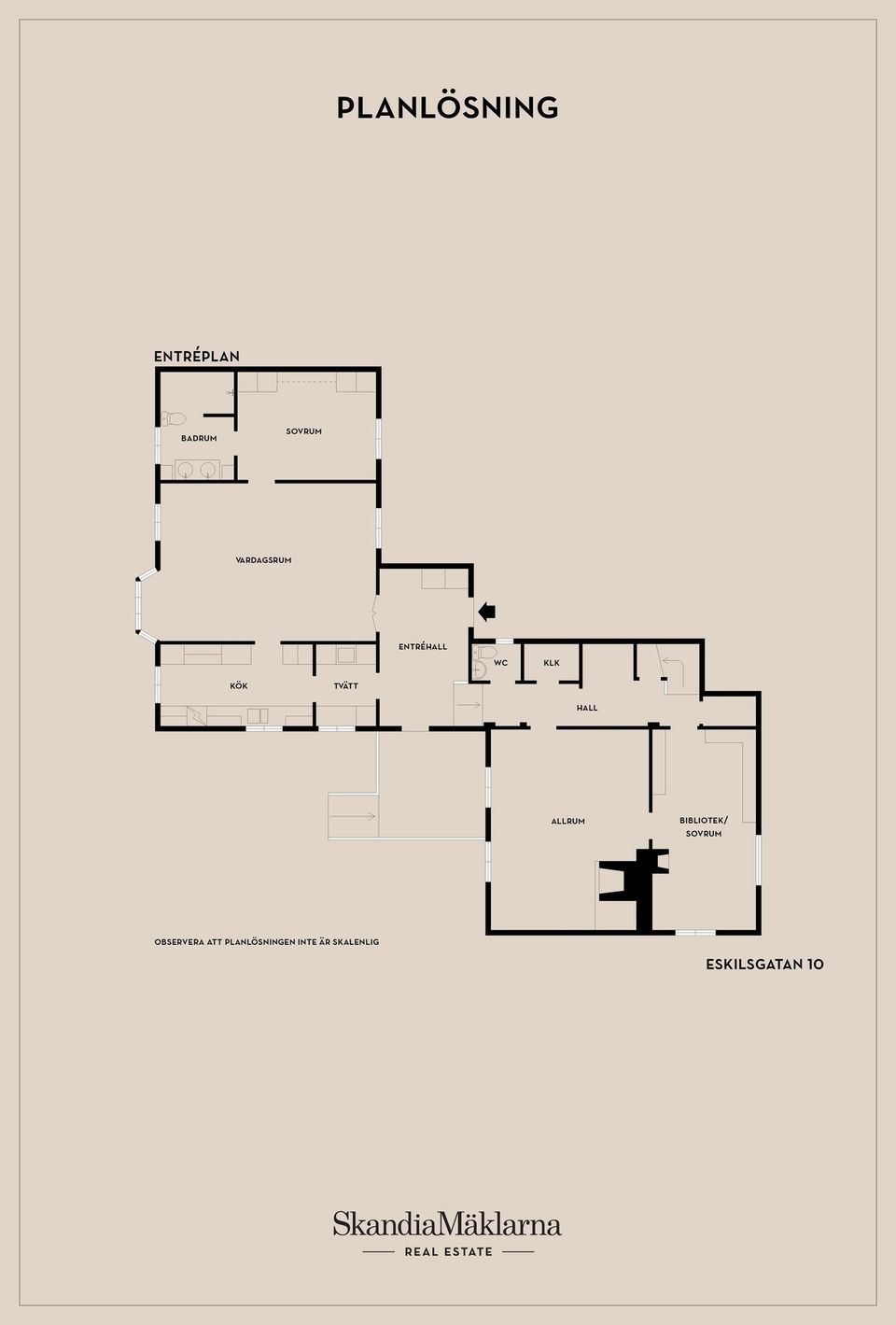 Villa, Eskilsgatan 10, Centralt/Domkyrkan, Strängnäs