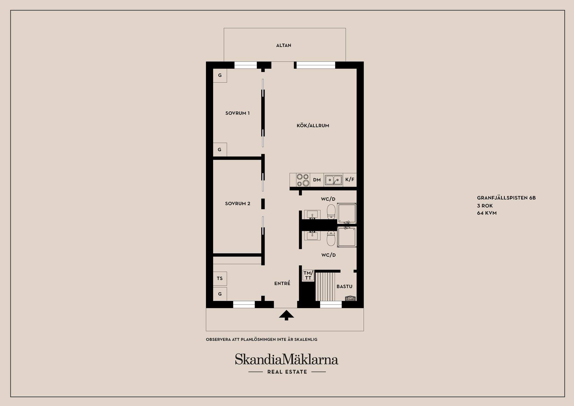 Bostadsrätt, Granfjällspisten 6B, Sälen