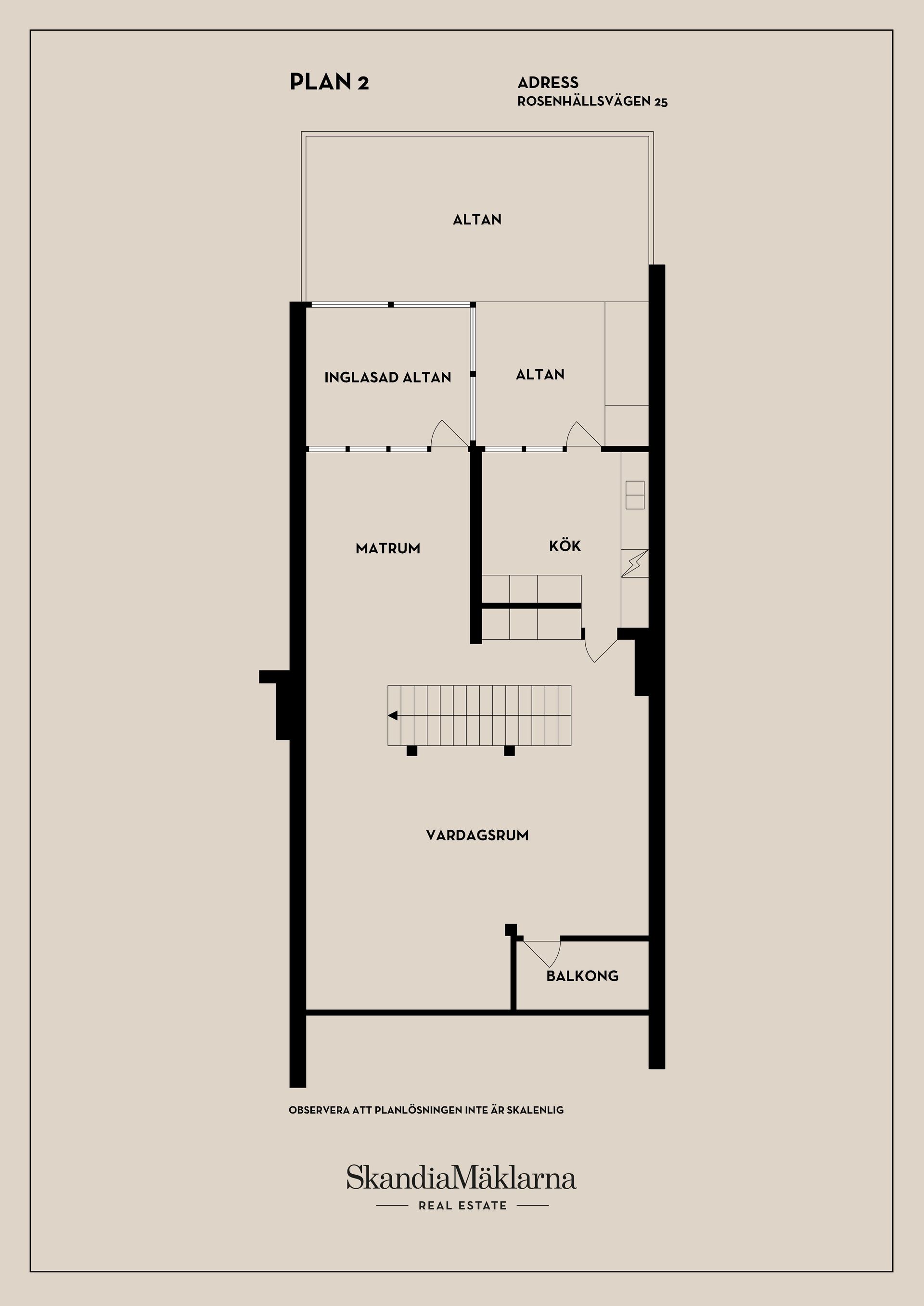 Radhus, Rosenhällsvägen 25, Öster, Nyköping