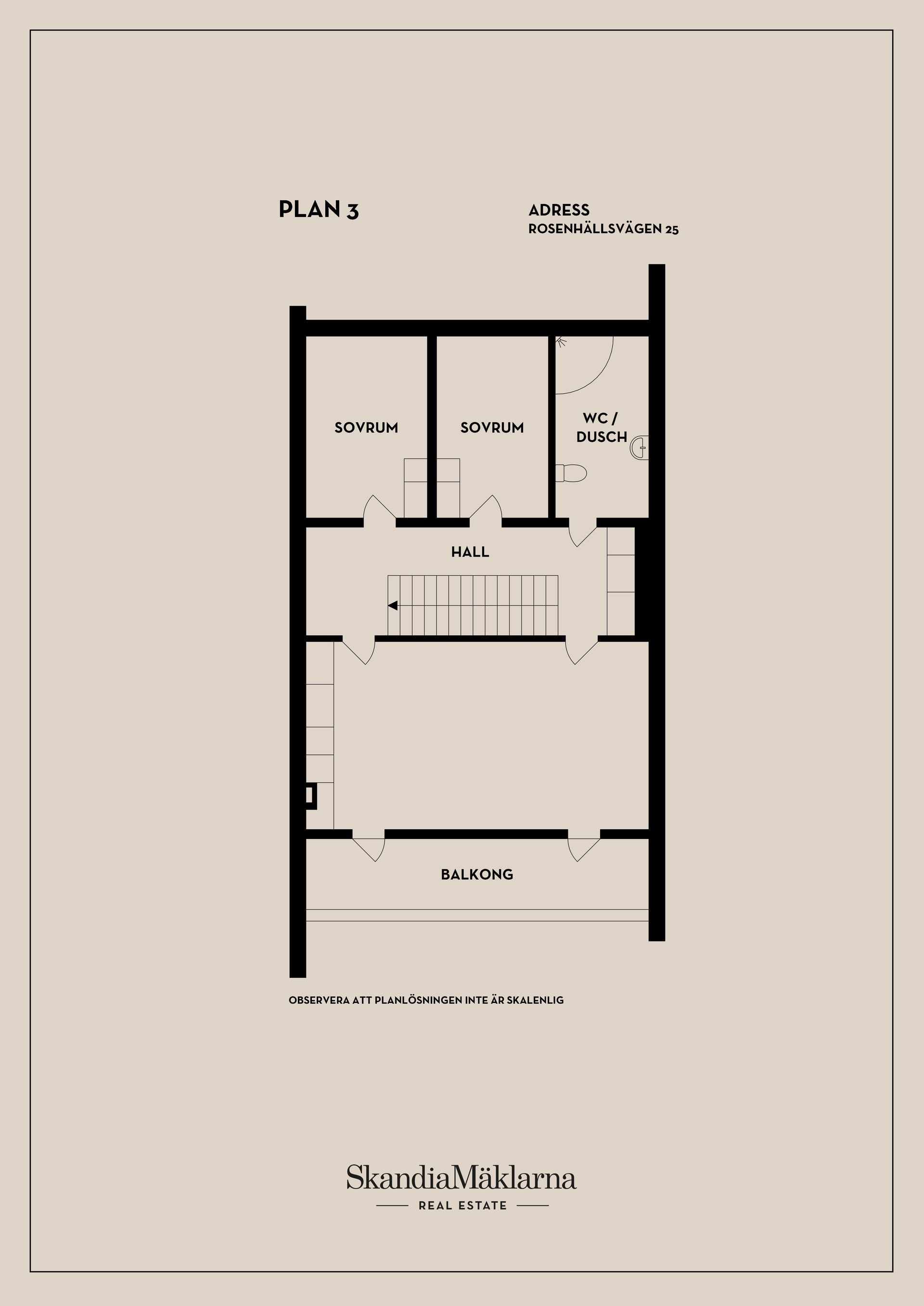 Radhus, Rosenhällsvägen 25, Öster, Nyköping
